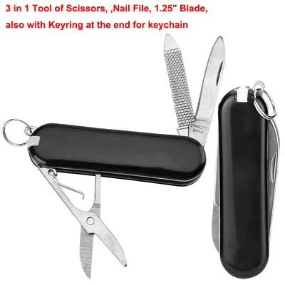 LOTS 3in1 Army Knife Mens Pocket Knife Small Folding Camping Mini Survival Tool • $29.59