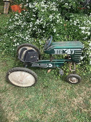 Big 4 Pedal Tractor Green Vintage 1970’s Chain Drive AMF • $399.99