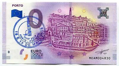 PORTO Portugal 0 Euro Souvenir Note 2018 Series 1 City Of Porto With PINF Stamp • £20.83