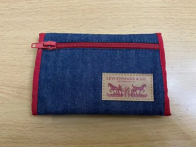 Levi’s Tri Fold Denim Wallet - Blue Used • £39.99