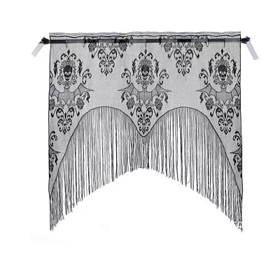 Halloween Skull Lace Door Curtain Wall Hanging Decor Props • £8.99