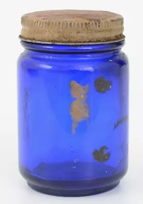 Vintage Vicks Vaporub Cobalt Blue Glass Jar • $10