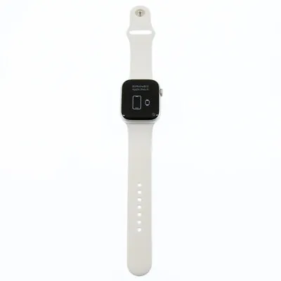 Apple Watch Series 8 GPS+Cell 45MM Alum Case - M/L White Sport Band  - MP4W3LL/A • $289.99