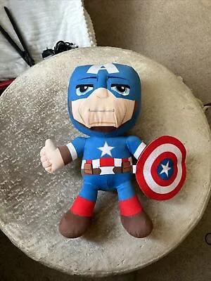 Disney Marvel Avengers - Captain America 12  Plush - Whitehouse Soft Toy VG C  • £7.50