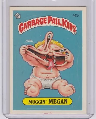 1985 Topps Garbage Pail Kids GPK Original Series 2 OS2 #42b Muggin' Megan GLOSSY • $0.99