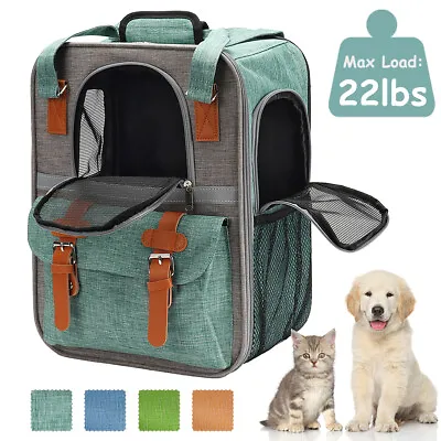 £25.65 • Buy Pet Cat Dog Carrier Outdoor Backpack Travel Zipper Mesh Bag Holder Breathabl