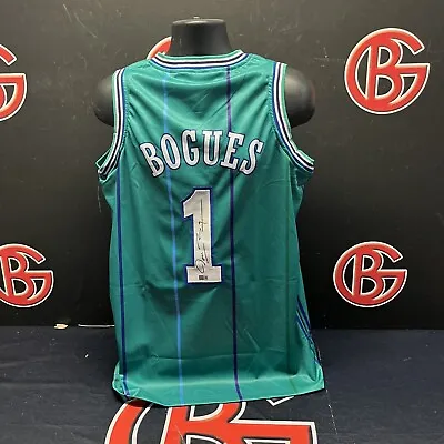 Muggsy Bogues Signed Charlotte Hornets Jersey Autographed Steiner CX COA • $69.99