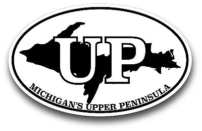 Michigan Upper Peninsula Oval Decal Sticker Extreme High Quality High Gloss • $2.95