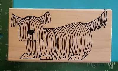 SHAGGY DOG Rubber Stamp  Puppy Pet • $5.16