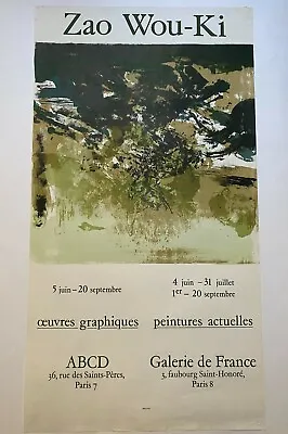 $423.50 • Buy Graphic Works Current Paintings Zao Wou Ki Original Poster Tachismo
