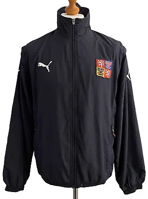 CZECH REPUBLIC 2002/04 Puma Jacket Gilet (M) International Football Soccer • £34.99