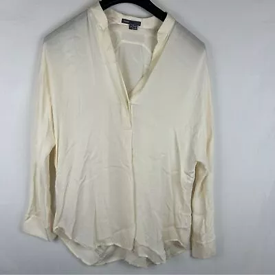 Vince Beige Silk Blouse Top Size Small • $34.20