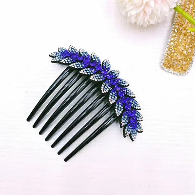 £3.37 • Buy Women Crystal Hair Clips Slide Flower Hairpin Pins Comb Hair Grips Accessories 
