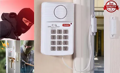 2/1x Security Keypad Loud Alarm Wireless Door Alarm Garage Caravan Burglar Home • £14.99