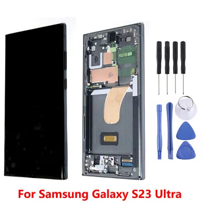OLED For Samsung Galaxy S23 Ultra 5G S918 LCD Touch Screen Display Digitizer • £170.80