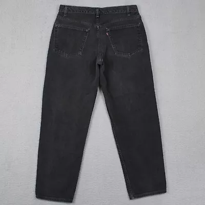 Vintage Levis 550 Jeans 36x32 Men's Actual Size Black Denim USA Made Relaxed Fit • $24.99