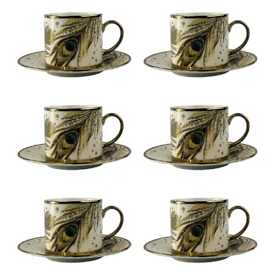 Cappuccino Cups And Saucers Set Coffee Tea Porcelain 200ml • £29.99