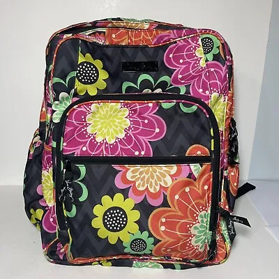 Vera Bradley Backpack Floral Large Zip Adjustable Colorful • $34.95