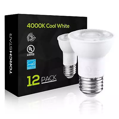 12 Pack PAR16 LED Light Bulbs 7W(50W Equivalent.) Dimmable E26 Base • $18.04