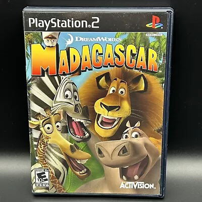 Madagascar PS2 (Sony PlayStation 2 2005 Dreamworks)  ~  Complete/CIB VG+ • $12.95