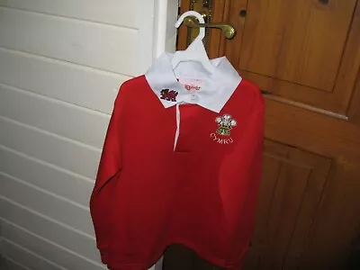 Brand New Boys Wales Rugby/football/sports Long Sleeve Top Size 30   • £4