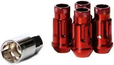 Wheel Mate Muteki SR48 Open End Locking Lug Nut Set Of 4 - Red 12x1.25 48mm • $39.99