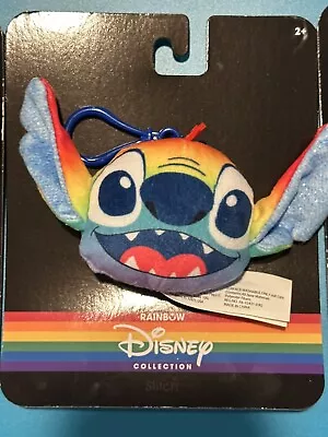 Disney Rainbow Collection Stitch Plush Backpack Keychain Clip Hanger Key Chain • $6.99