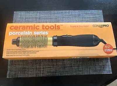 Conair Pro Ceramic Tool Porcelain Series Hot Air Brush • $14.99