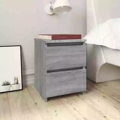 1/2x Bedside Cabinet Engineered Wood Drawer Nightstand Multi Colours VidaXL • $74.99