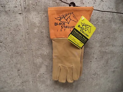 $11 • Buy Black Stallion 4  Cuff Grain Pigskin MIG Welding Gloves Large