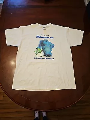 Vintage 2001 Disney Pixar Monsters Inc Movie Promo Shirt Size XL • $174.99