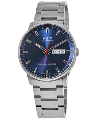 New Mido Commander Blue Dial Steel Men's Watch M021.431.11.041.00 • $845.37