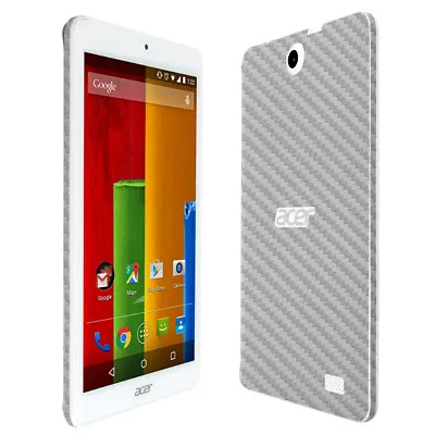 $20.64 • Buy Skinomi Silver Carbon Fiber Skin & Screen Protector For Acer Iconia One 8 B1-850