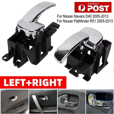 1 Pair Front &Rear Inner Door Handle For Nissan Pathfinder R51/Navara D40 05-13 • $19.96