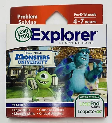 LeapFrog LeapPad Explorer: Monster's University Leap Pad 1 2 3 GS Ult New NIB • $34.17