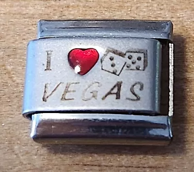 I Heart Love Las Vegas Italian Charm Bracelet Link 9mm Gift • $2.50