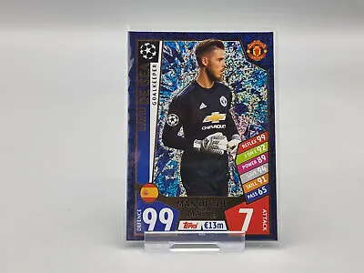 Match Attax Uefa Champions League 2017 2018 David De Gea Man Of The Match • £1