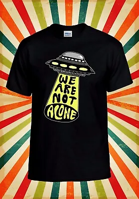 UFO We Are Not Alone Alien Space Cool Men Women Unisex Baseball T Shirt Top 2927 • £9.99