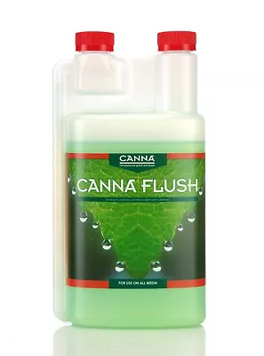 Canna Flush 1L Removes Excess Nutrients From Media Coco Soil Rockwool • £9.95
