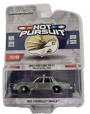 RAW Metal 43030-A 1983 Chevy Impala Maryland State Police Greenlight Chase • $39.95