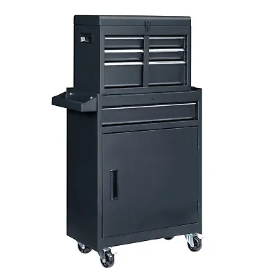 4-Drawer Rolling Tool Chest 2 In 1 Detachable Organizer Tool Box Storage Cabinet • $117.89