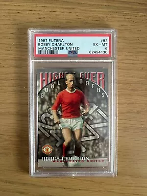 1997 Futera Bobby Charlton Goalscorer Card Psa 6 • £10