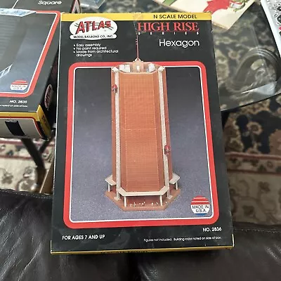 VTG Atlas High Rise Series Hexagon Sky Scrapper City Building Kit N SCALE Sealed • $65