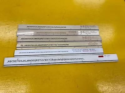 Lot Of 6 VINTAGE -& Esser Unitech Lettering Templates • $36.95