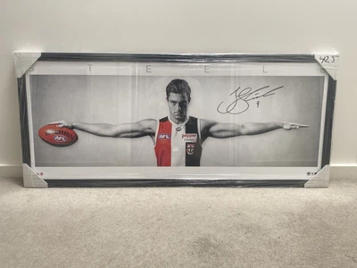 $400 • Buy Jack Steele St Kilda Saints Wings Signed & Framed AFL Tribute Official