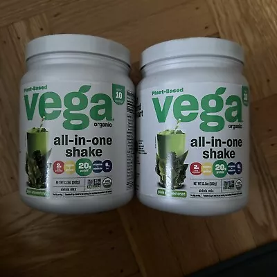 (2Vega One Organic All-In-One Shake Plain Unsweetened  13.5 Oz Exp06/16/24 • $28