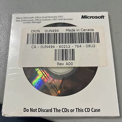 2 CD Microsoft Office 2007 Small Business Edition SBE Full English Version • $49