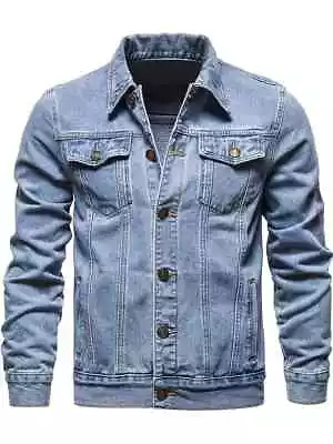 Light Blue Washed Denim Jacket. ( Size XL) (Ships Same Day) • $59.99