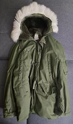 Vintage Military Extreme Cold Weather Parka Type N-3b Size L Excellent Condition • $120