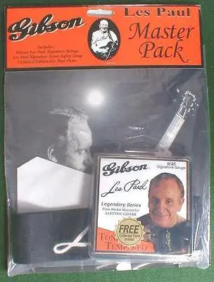 Les Paul Guitar Strap Strings Picks Gibson Master Pack • $69.98